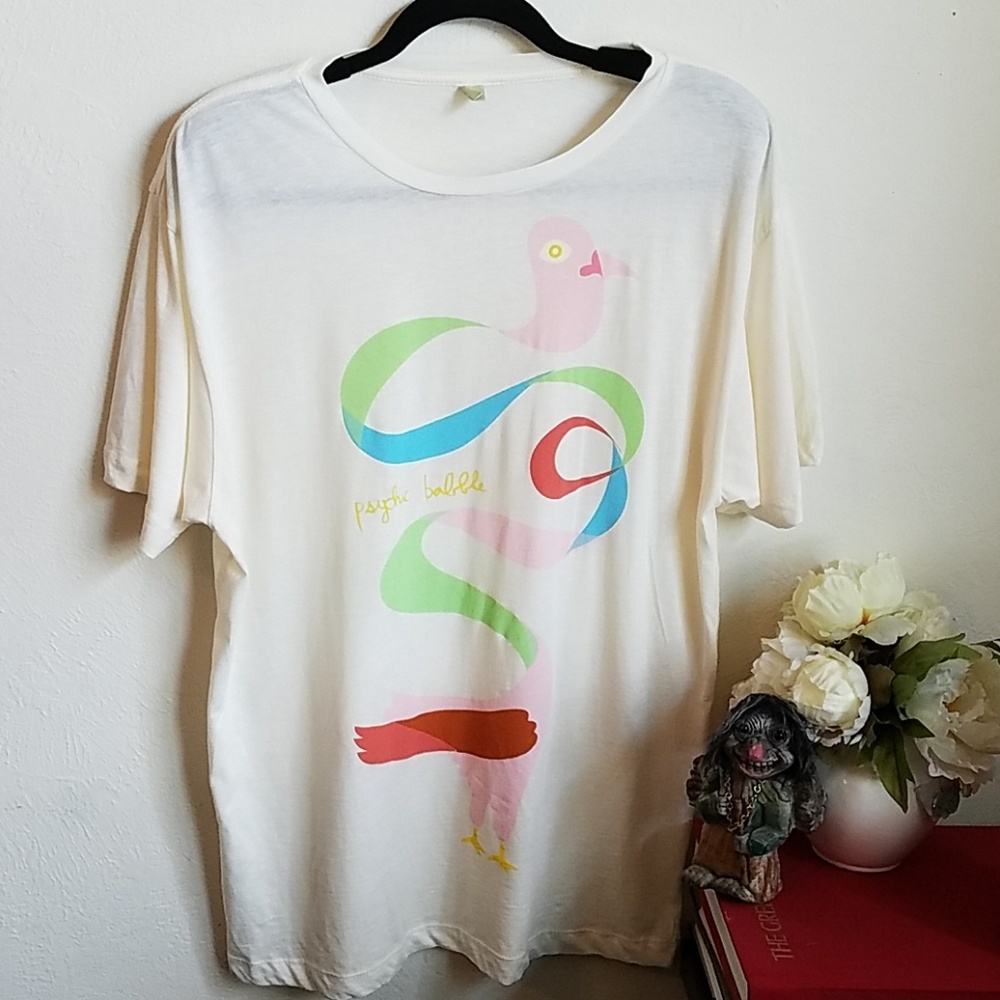 Pastel Graphic T-shirt 100% Cotton Size XL